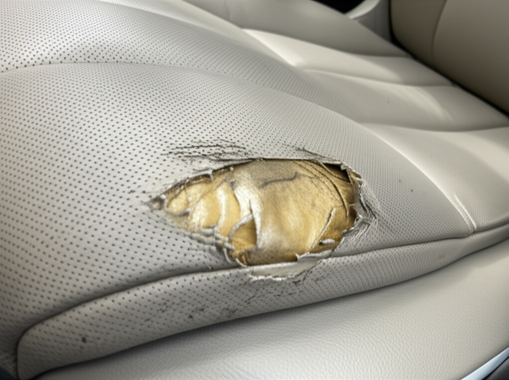 Réparation Sellerie Cuir Range Rover - Avant